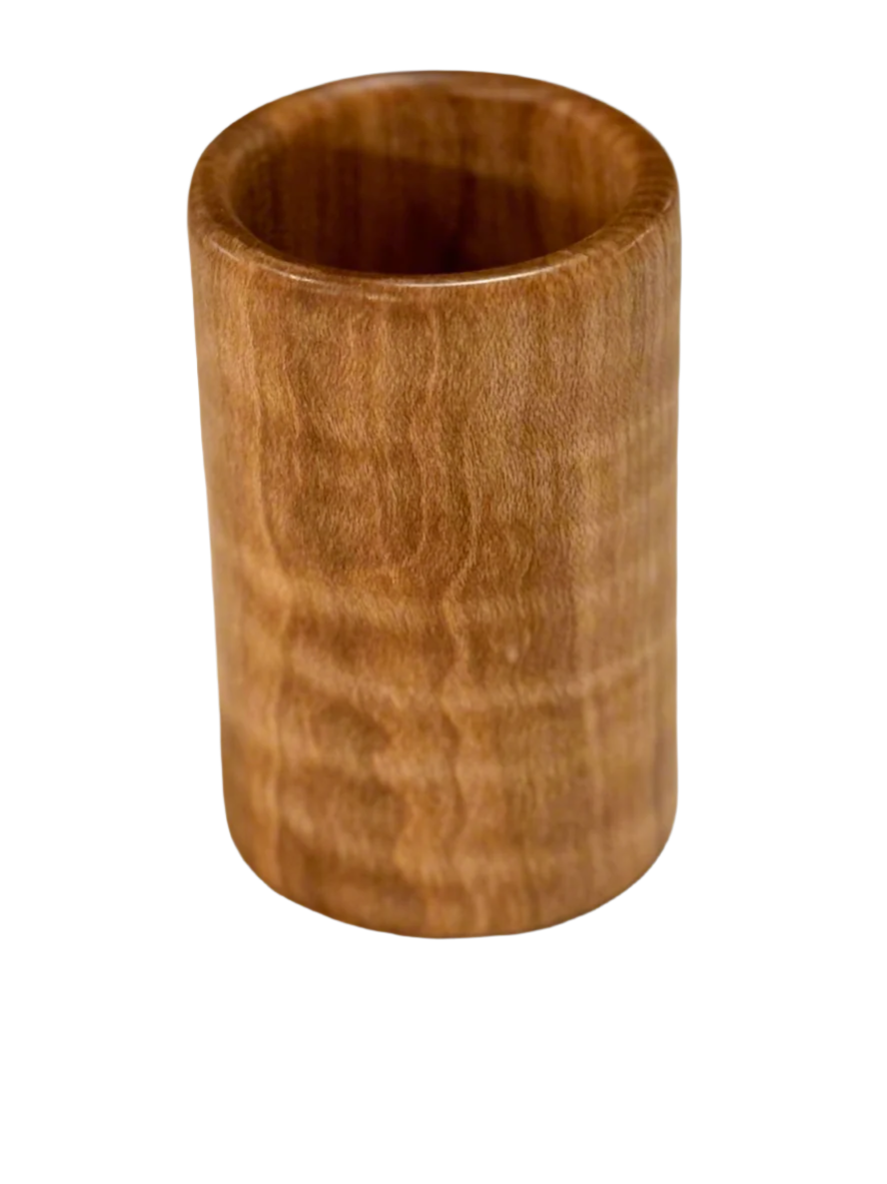 Curly Maple Shot Glass - Handcrafted Durable & Sustainable Design Wood Drinkware