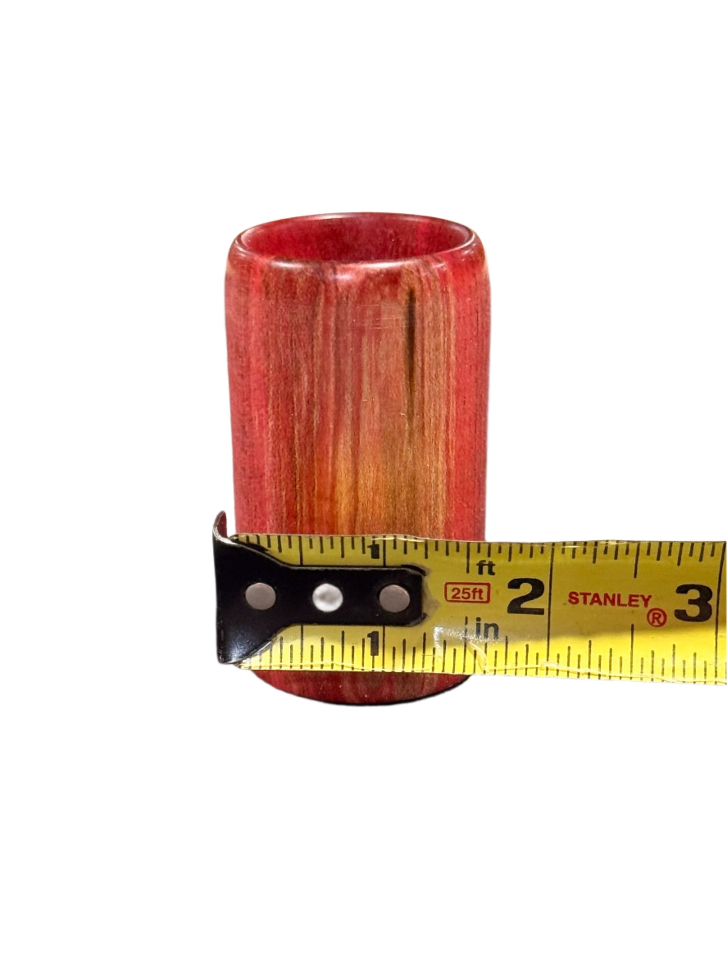 Red Curly Maple Shot Glass - Handcrafted Durable & Sustainable Design Wood Drinkware