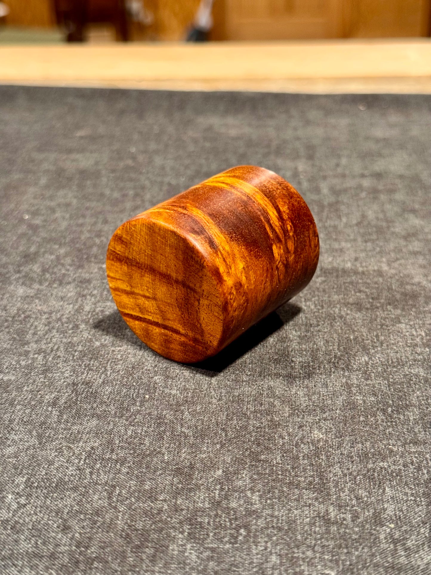 River Tamarind Burl Shot Glass #3 - Handcrafted Durable Wood Drinkware