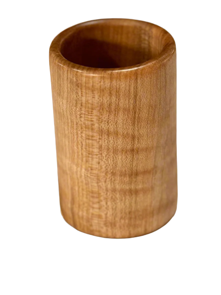 Curly Maple Shot Glass - Handcrafted Durable & Sustainable Design Wood Drinkware