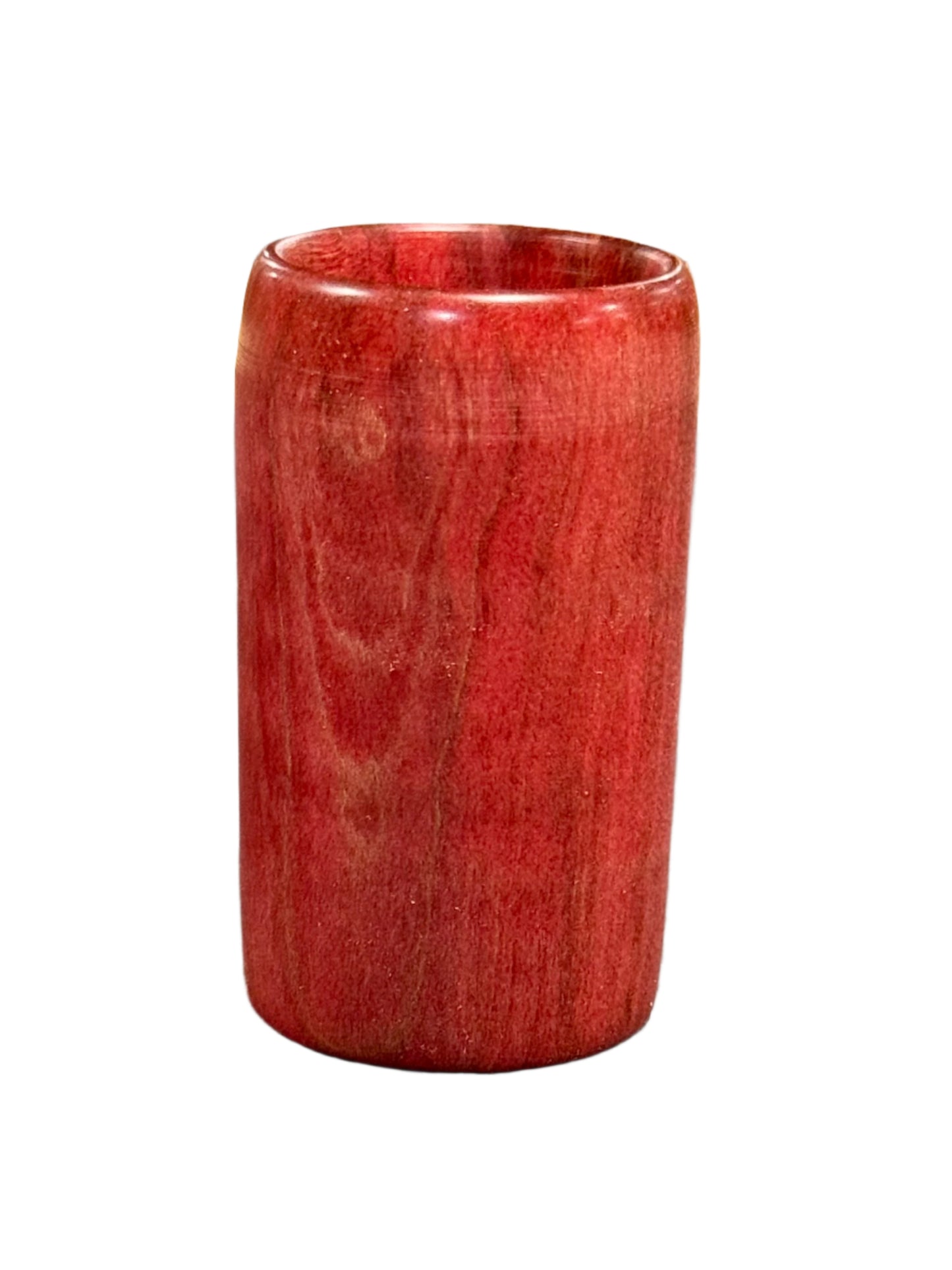 Red Curly Maple Shot Glass - Handcrafted Durable & Sustainable Design Wood Drinkware