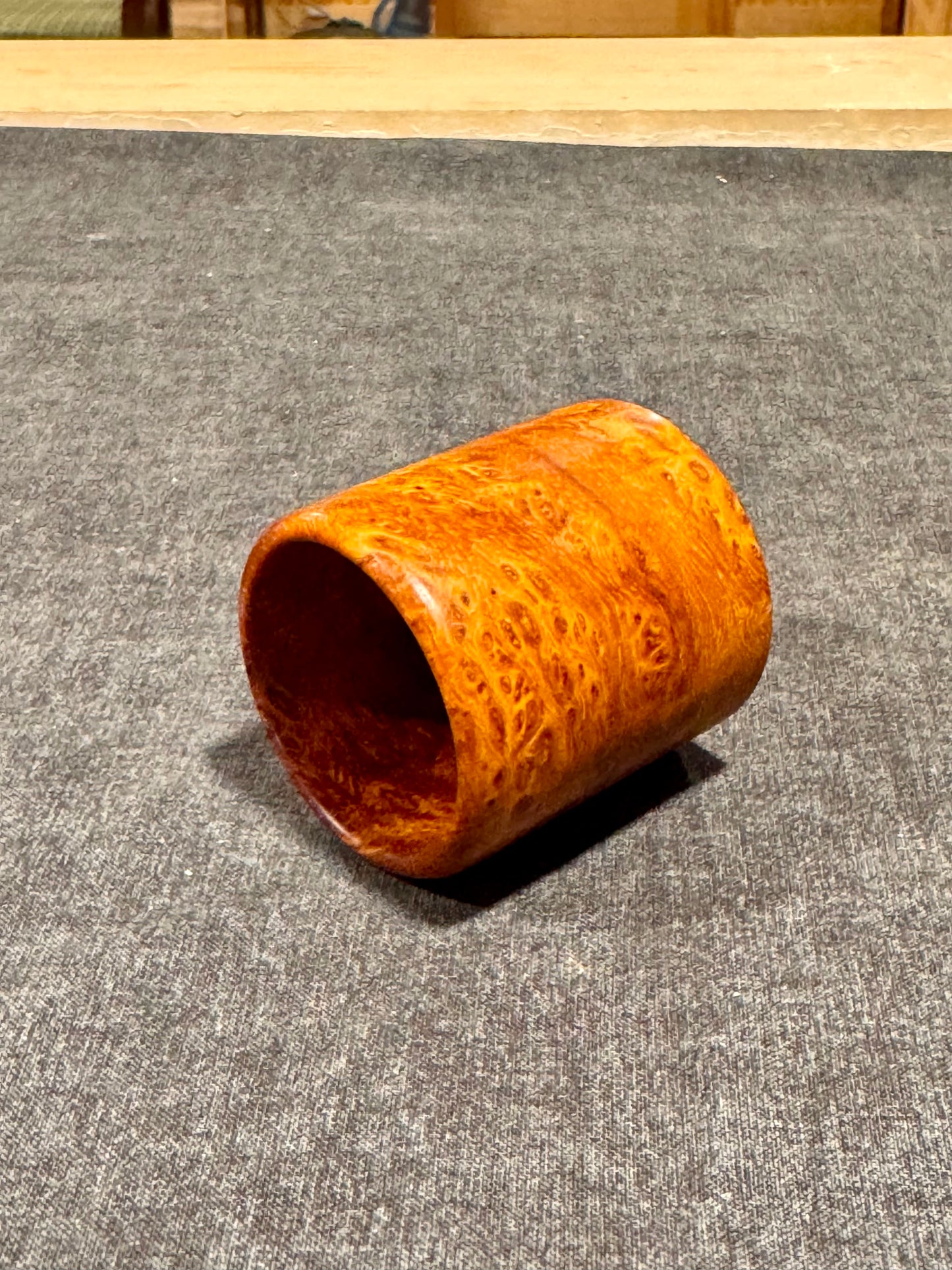 River Tamarind Burl Shot Glass #3 - Handcrafted Durable Wood Drinkware