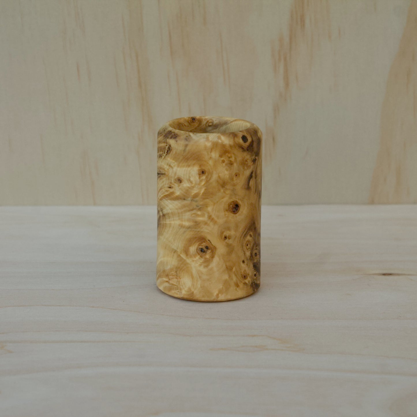 Buckeye Burl Shot Glass
