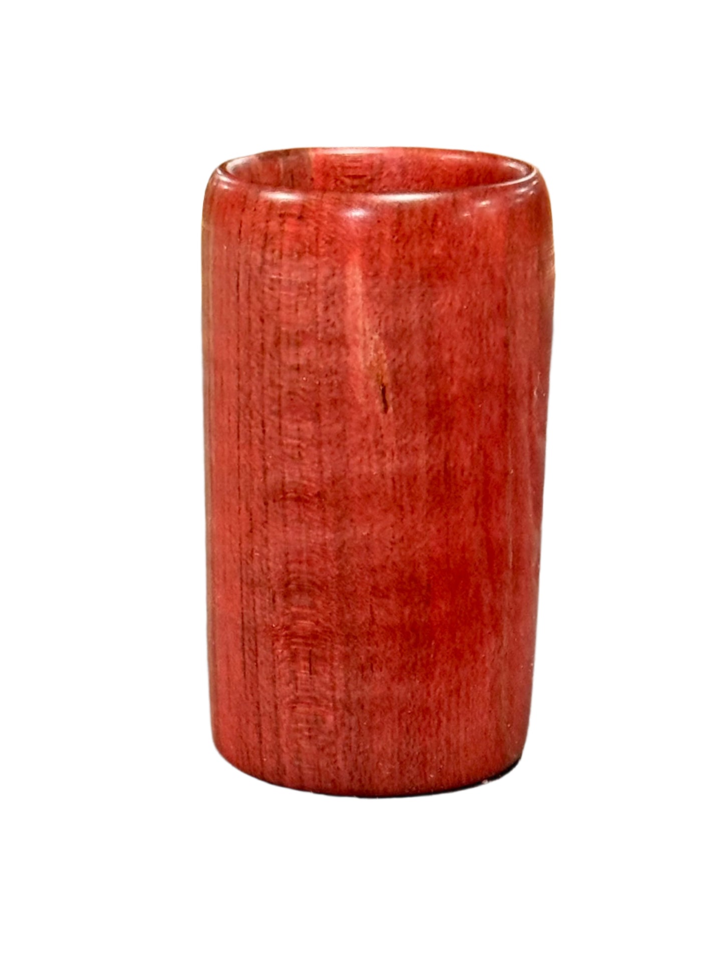 Red Curly Maple Shot Glass - Handcrafted Durable & Sustainable Design Wood Drinkware