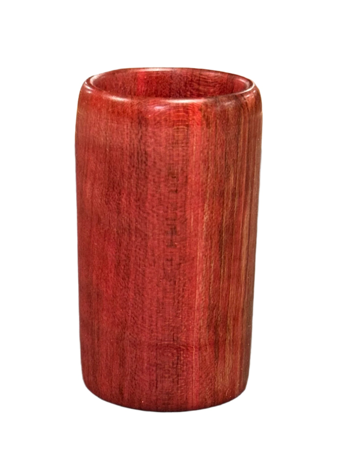Red Curly Maple Shot Glass - Handcrafted Durable & Sustainable Design Wood Drinkware