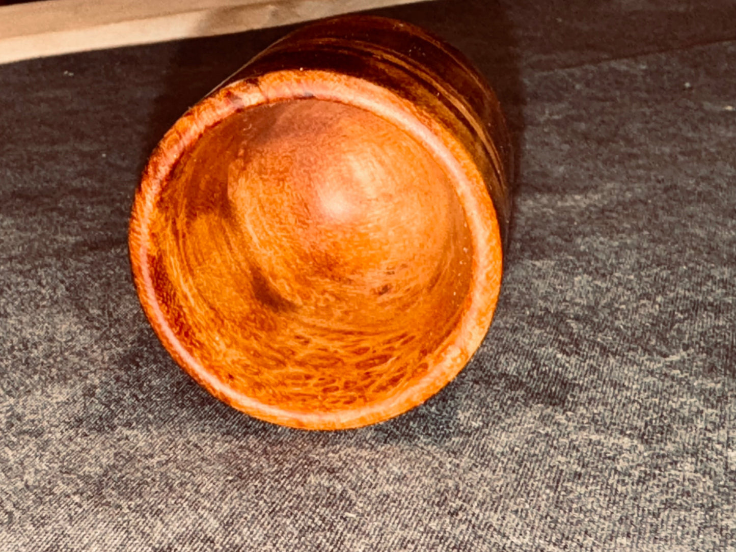 River Tamarind Burl Shot Glass #3 - Handcrafted Durable Wood Drinkware
