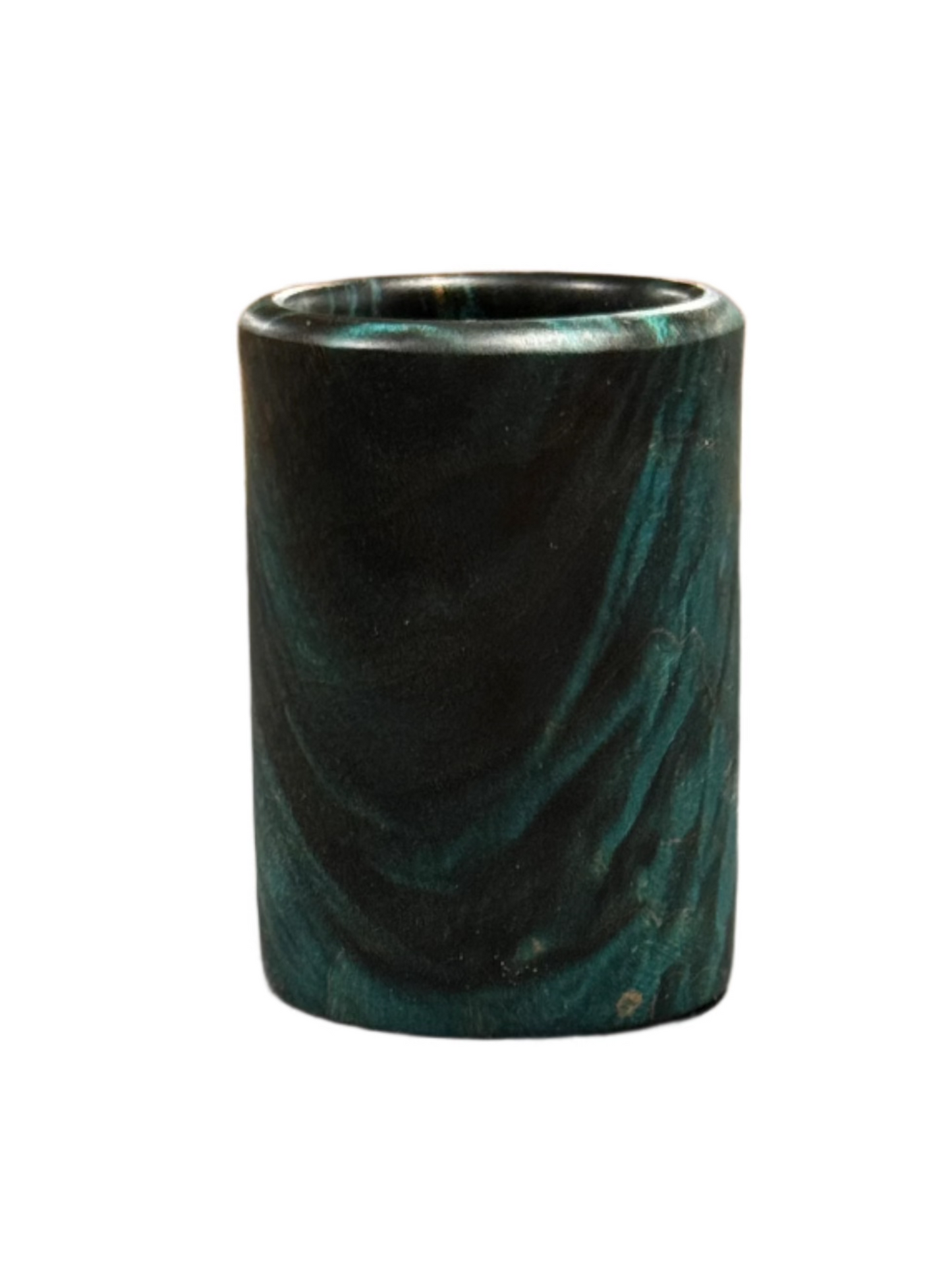 Mappa Burl Blue Shot Glass #2 - Handcrafted Durable & Sustainable Wood Drinkware