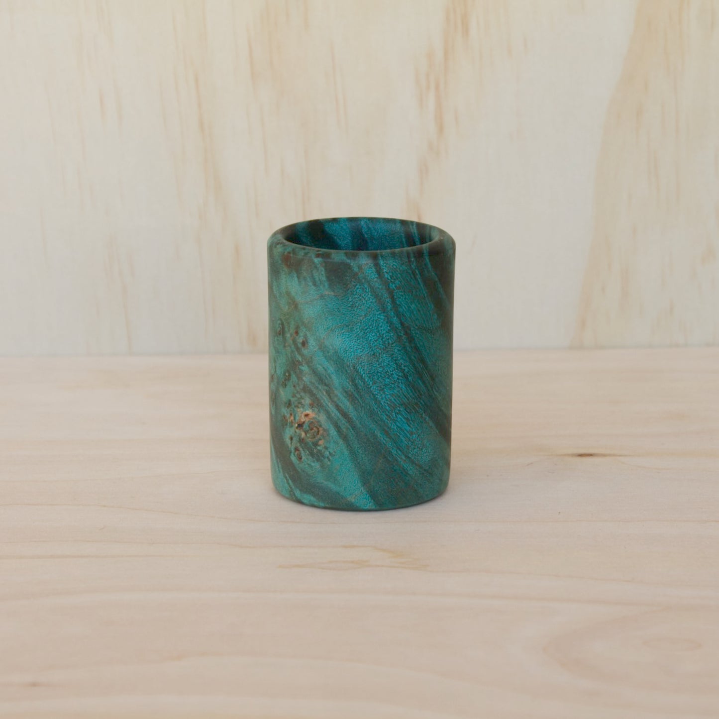 Mappa Burl Blue Shot Glass #2