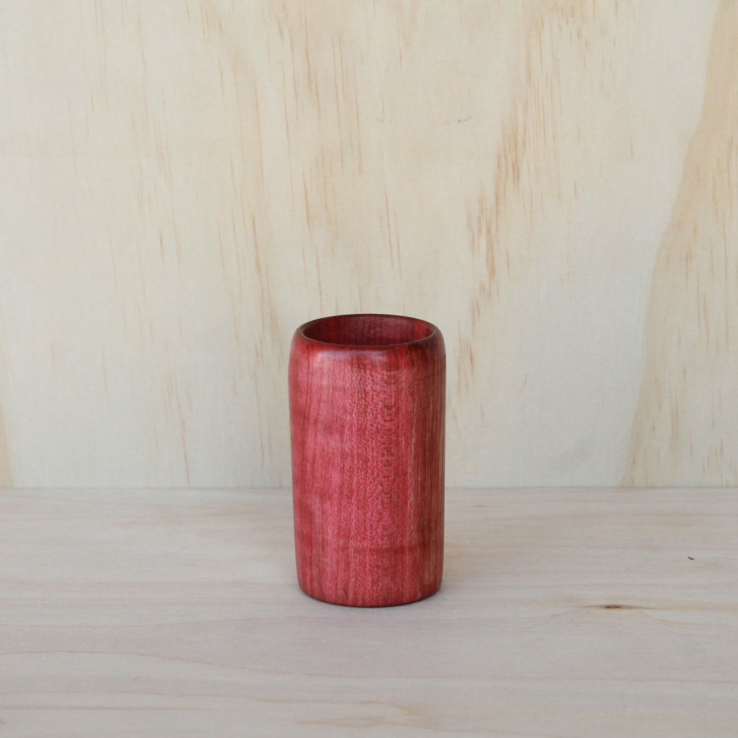 Upstate New York Red Curly Maple Shot Glass