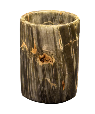 Gentry Crafted Green Box Elder Burl Shot Glass #3 - Handcrafted Durable & Sustainable Design Wood Drinkware