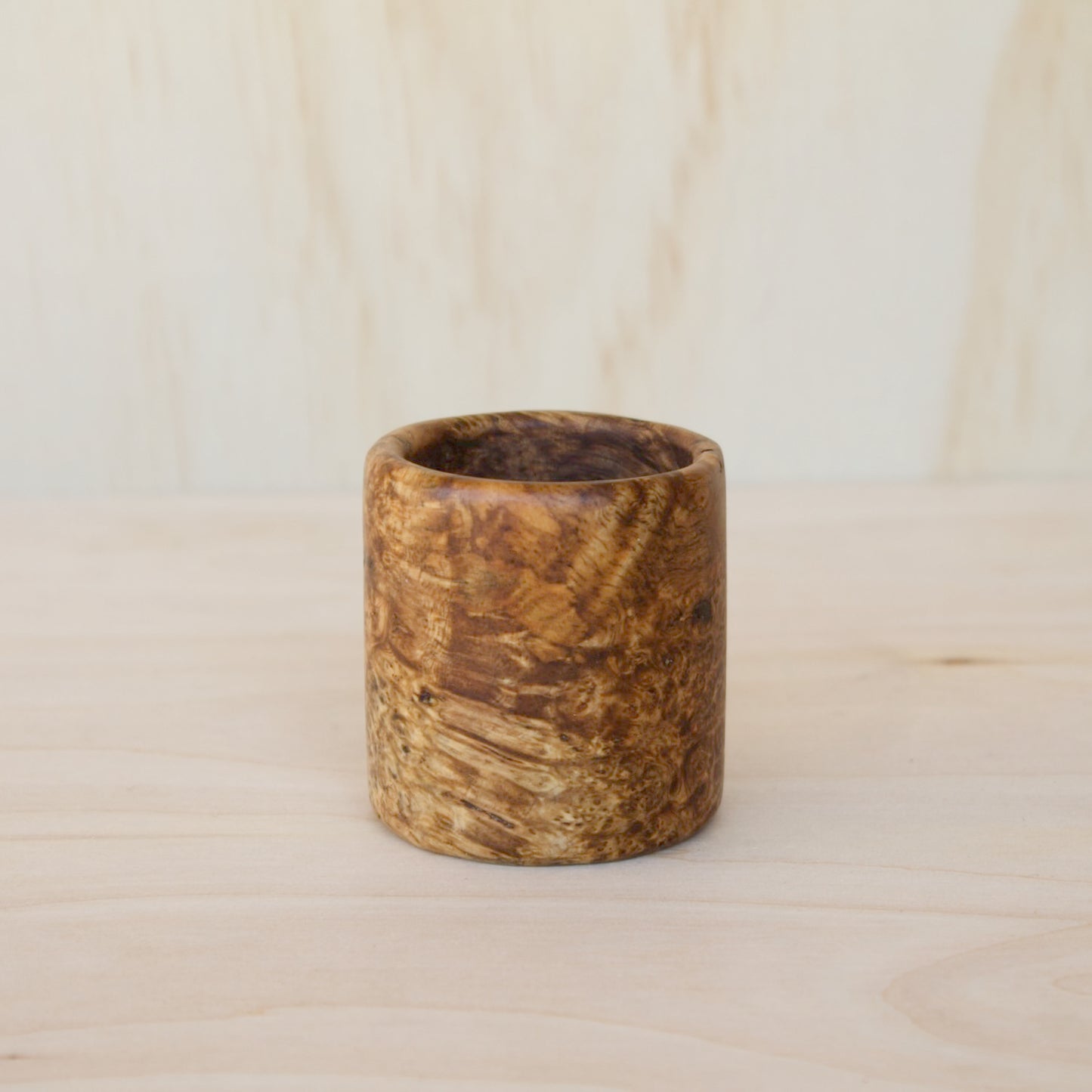 Amboyna Burl Shot Glass #1
