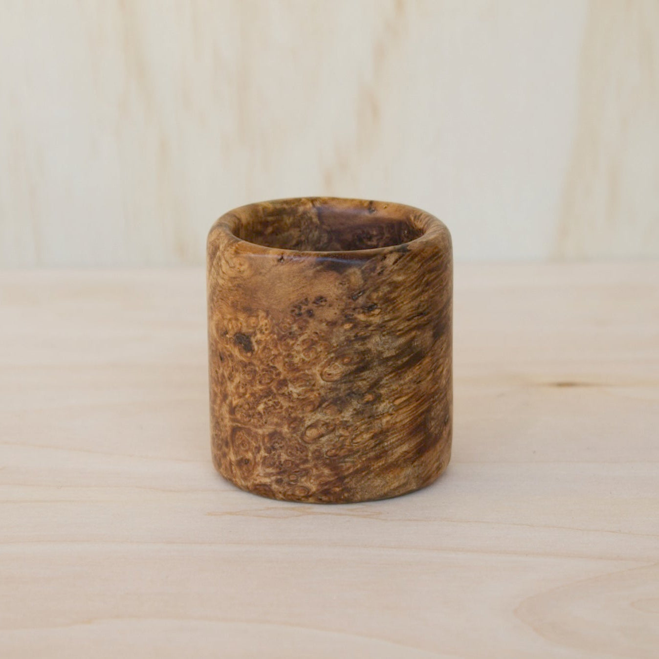 Amboyna Burl Shot Glass #1