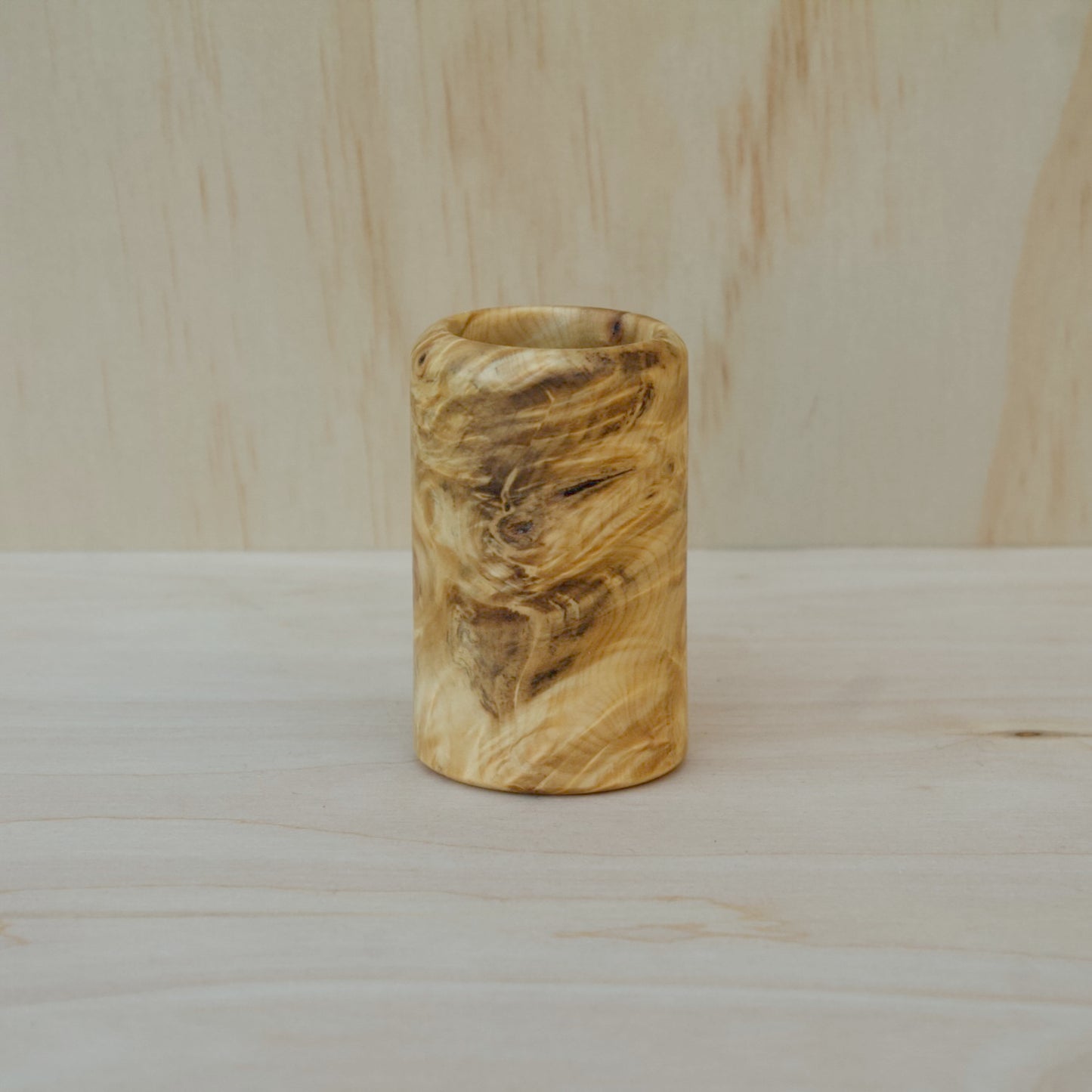 Buckeye Burl Shot Glass