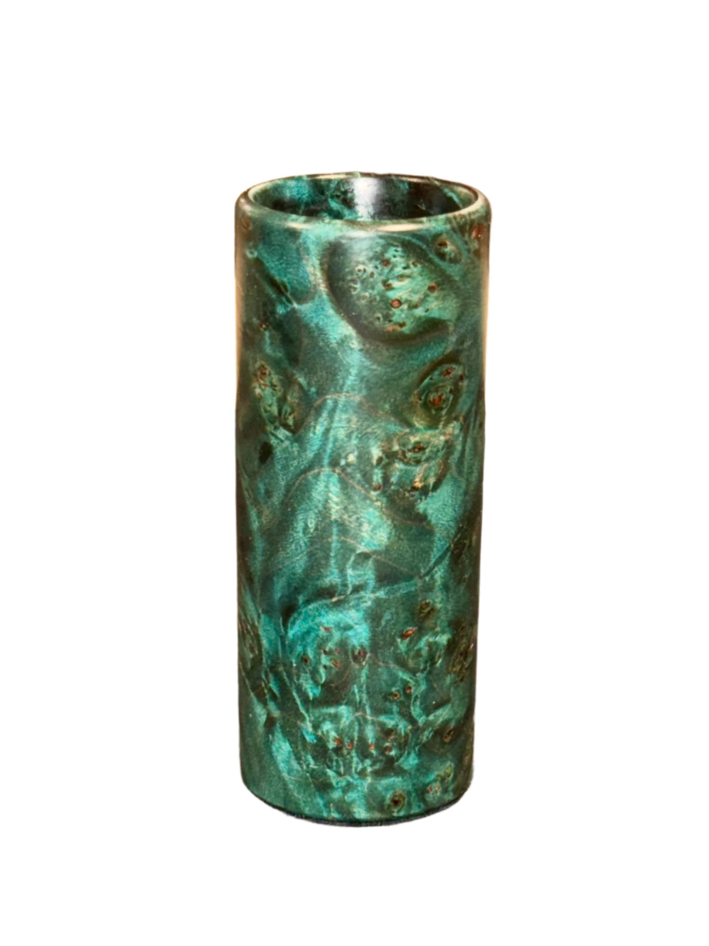 Mappa Burl Green Shot Glass "The Big Shot" - Handcrafted Durable & Sustainable Wood Drinkware