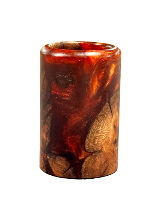 Grape Vine & Epoxy Shot Glass - Handmade Drinking Glass 2 3/4" x 1 3/4" - Drinkware
