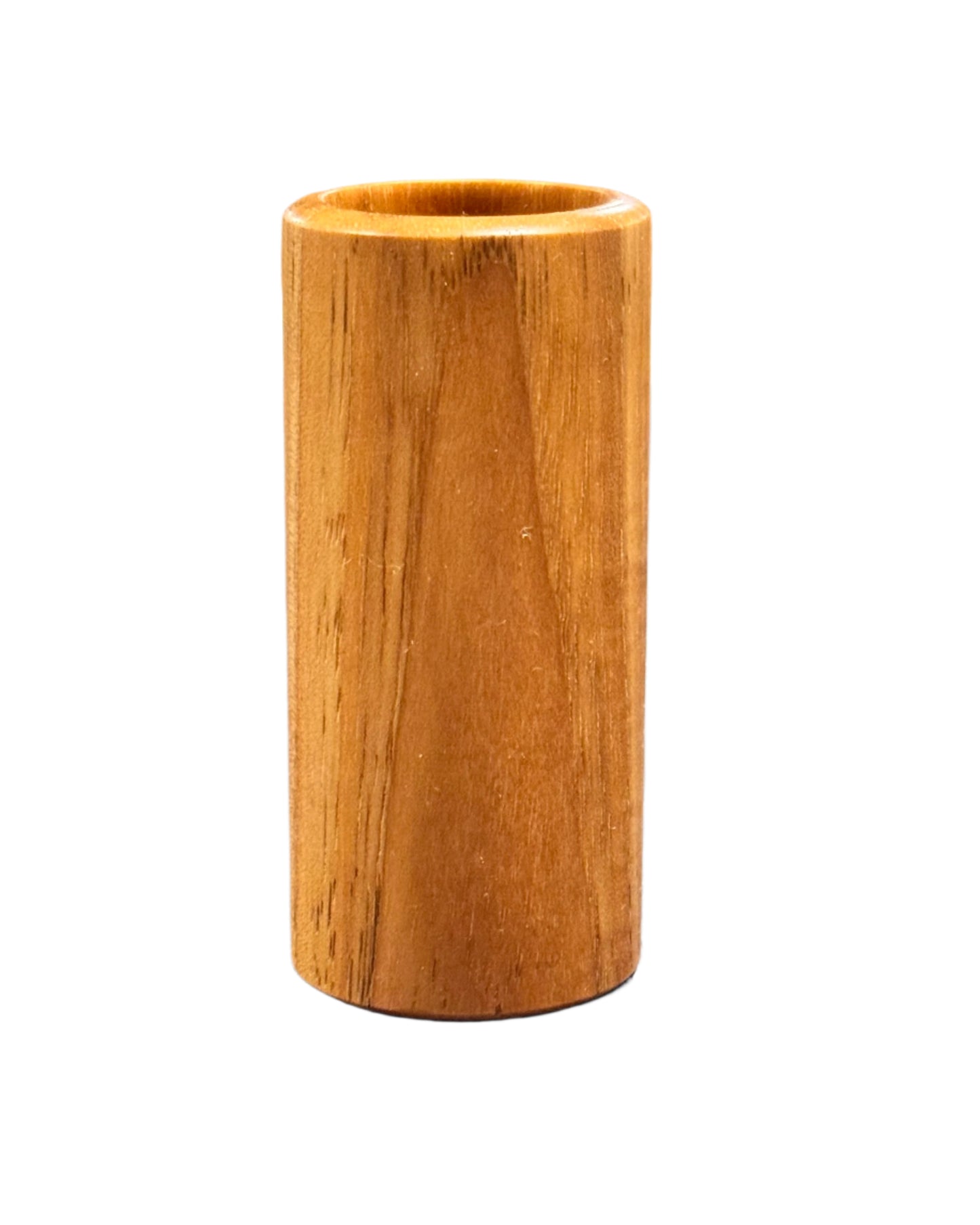Pecan Tall Shot Glass - Handcrafted 3 1/2 Inch by 1 5/8 Inch, Durable & Sustainable Design Wood Drinkware