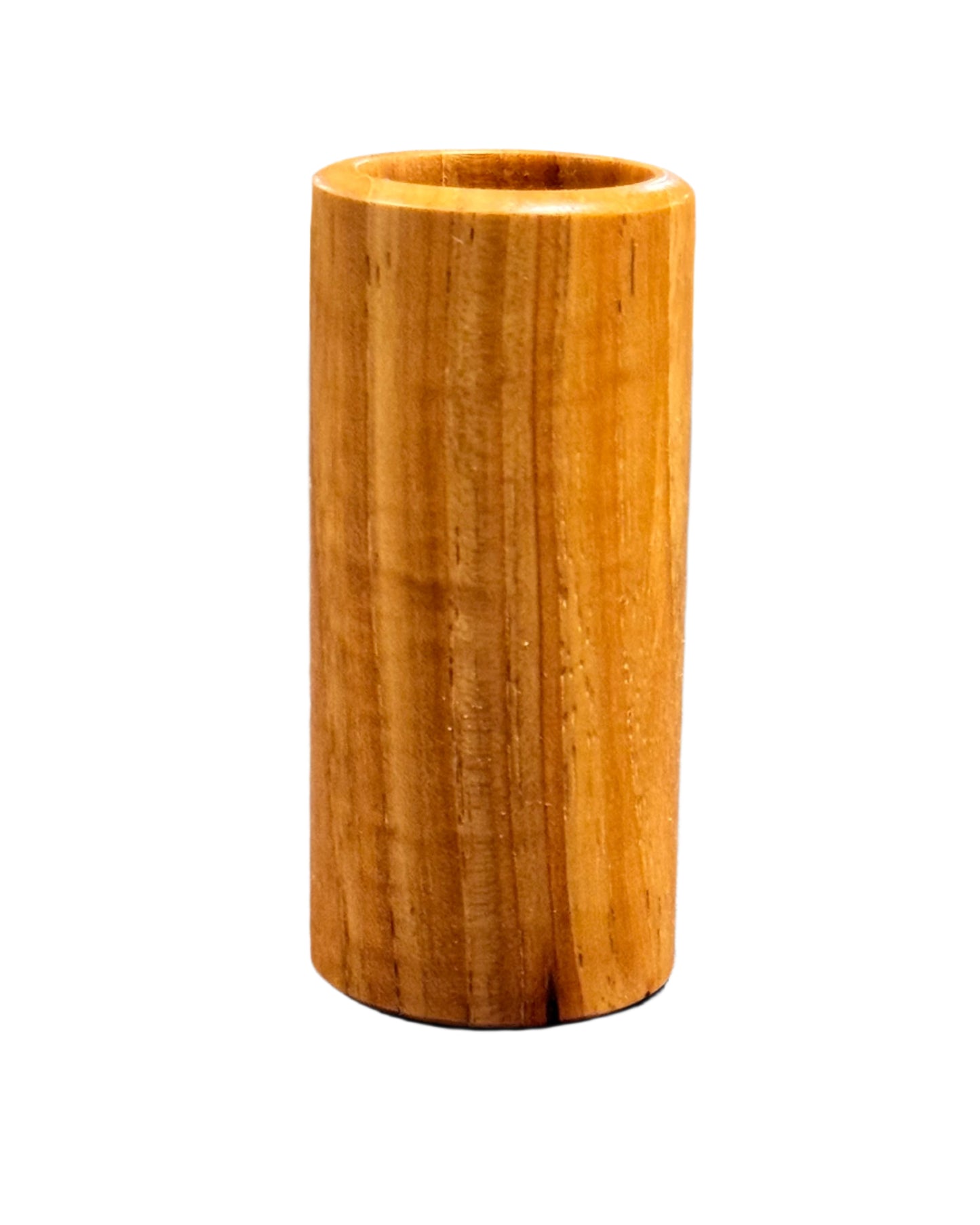 Pecan Tall Shot Glass - Handcrafted 3 1/2 Inch by 1 5/8 Inch, Durable & Sustainable Design Wood Drinkware