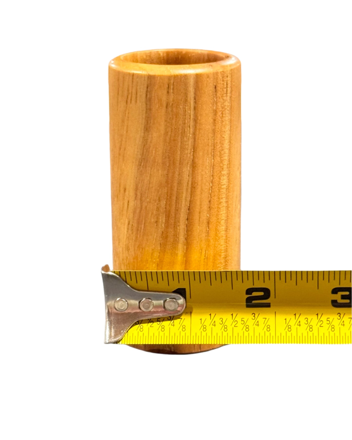 Pecan Tall Shot Glass - Handcrafted 3 1/2 Inch by 1 5/8 Inch, Durable & Sustainable Design Wood Drinkware