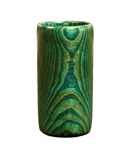 Oak Green Shot Glass  - Handcrafted Durable Wood Drinkware