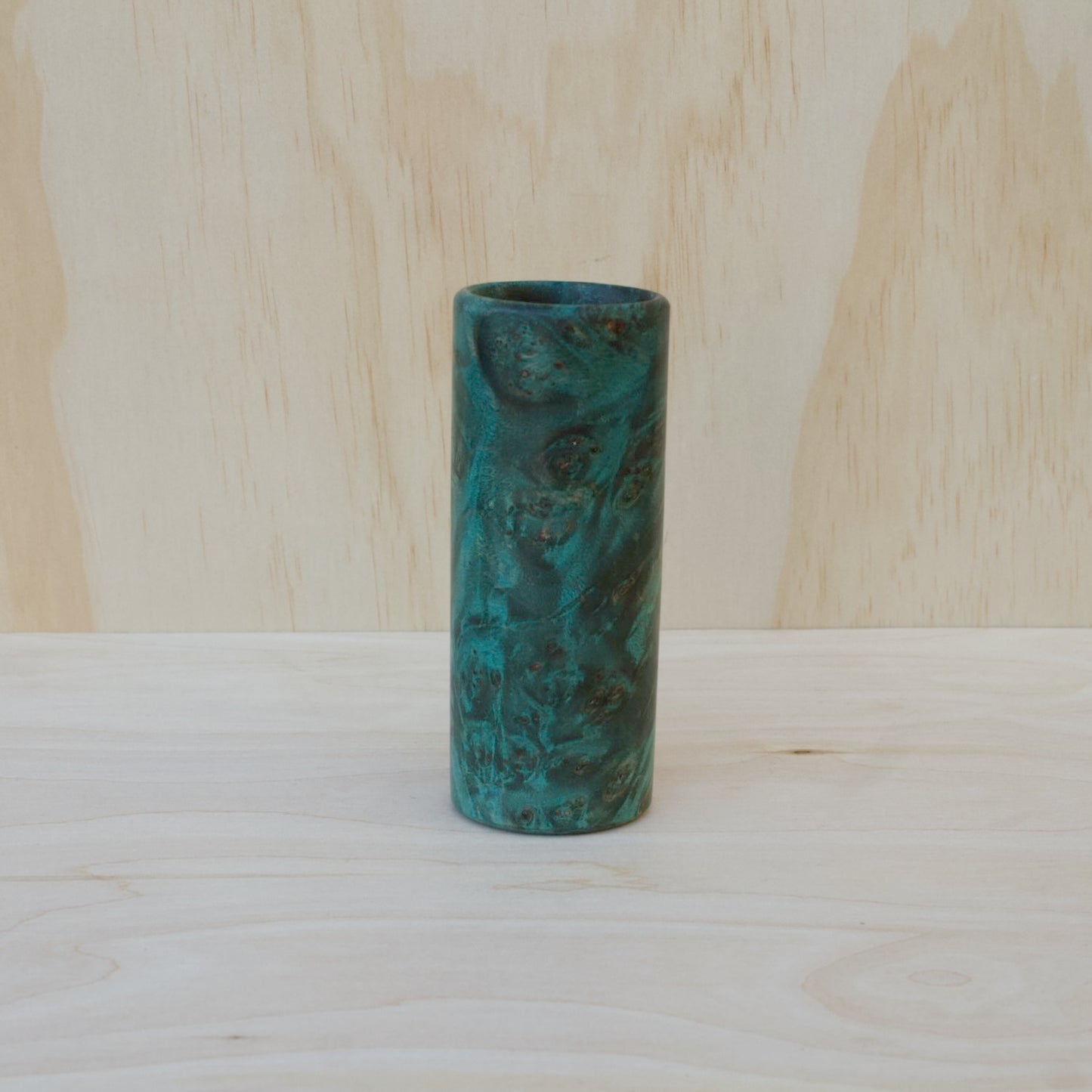 Mappa Burl Big Green Shot Glass