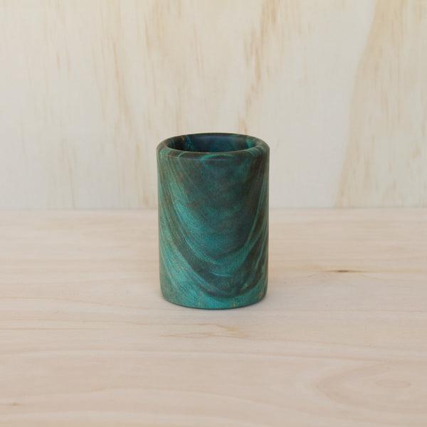 Mappa Burl Blue Shot Glass #2