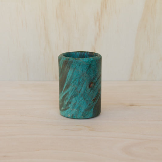 Mappa Burl Blue Shot Glass #2