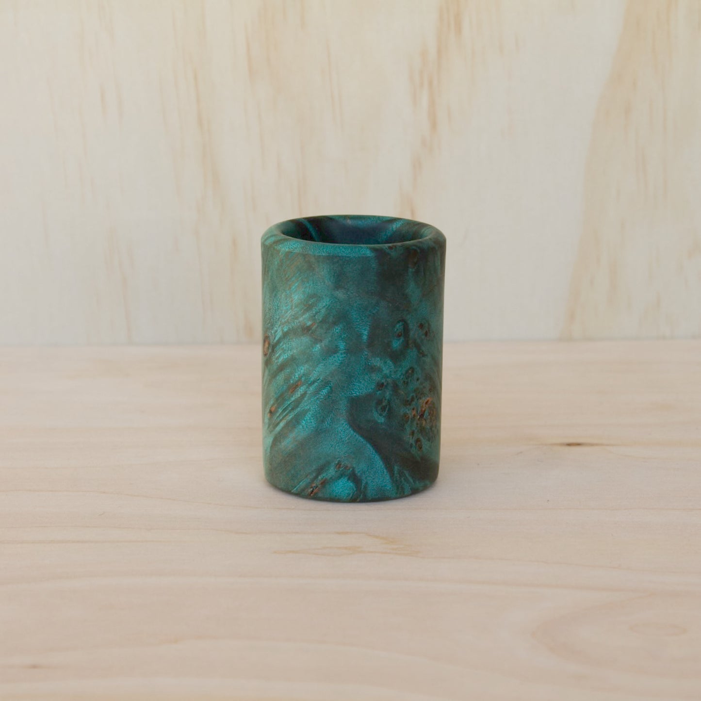 Mappa Burl Blue Shot Glass #2