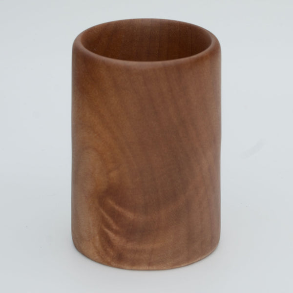 Nara wood shot glass on white background