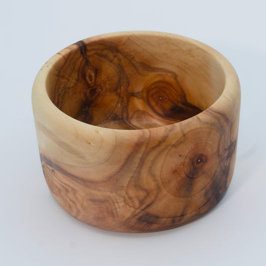 Multicolor plains cottonwood bowl on white background