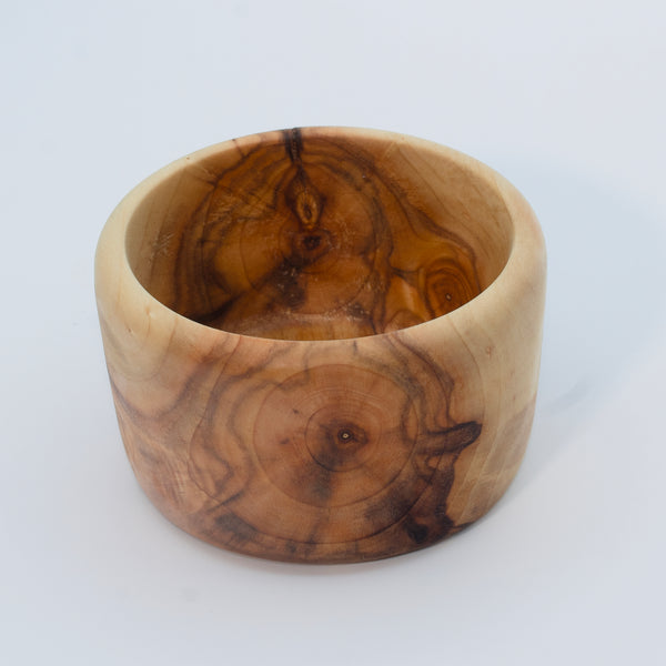 Multicolor plains cottonwood bowl on white background