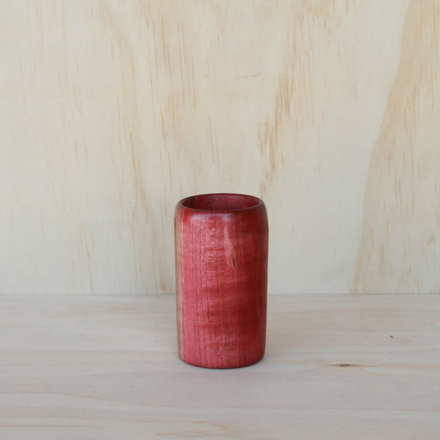 Upstate New York Red Curly Maple Shot Glass