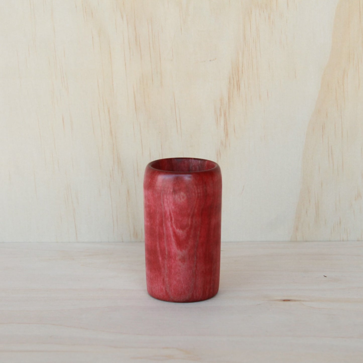 Upstate New York Red Curly Maple Shot Glass