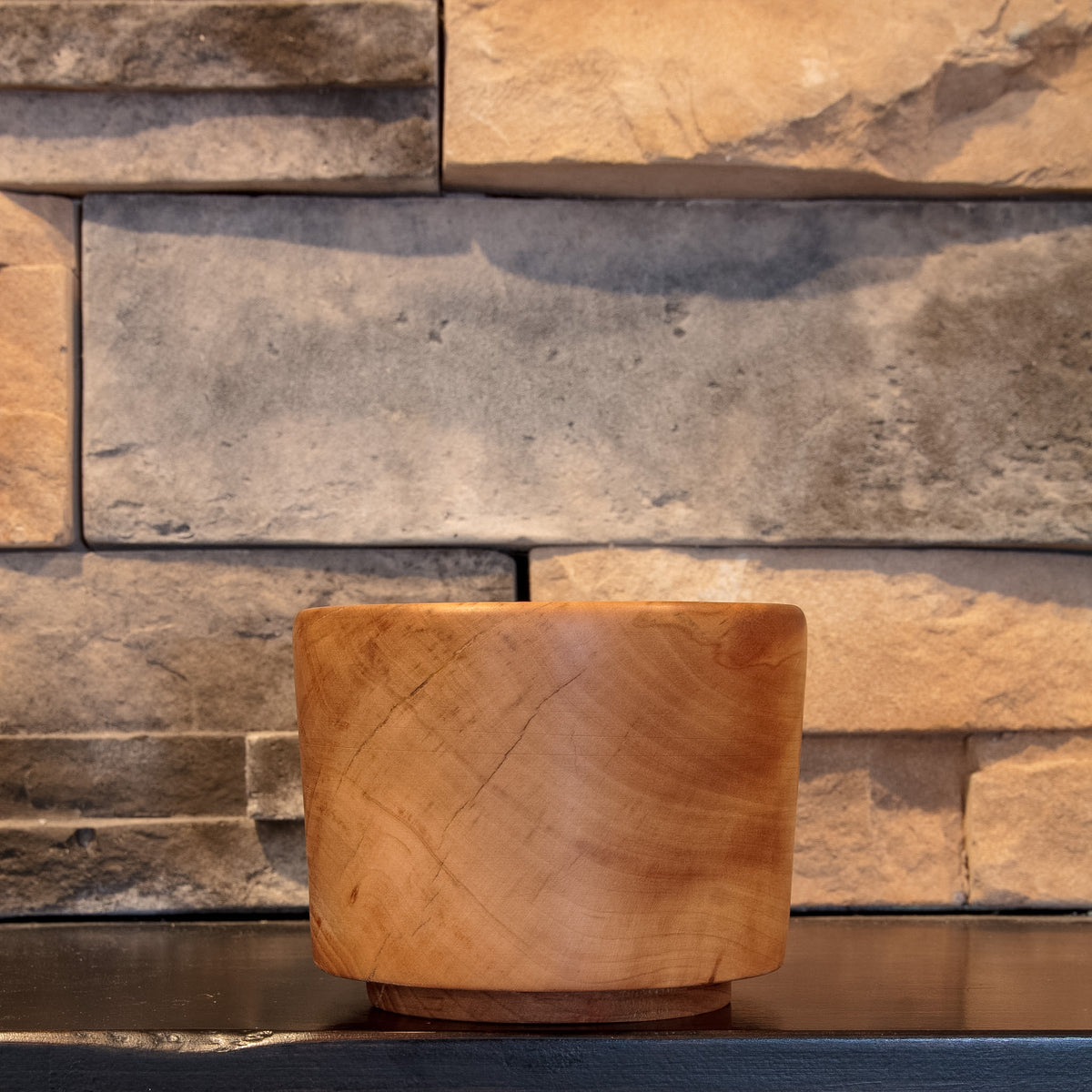The Second Amber from another side showing intersecting natural checks and curved Sweetgum grain