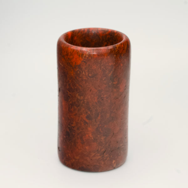 Amboyna burl wood shot glass