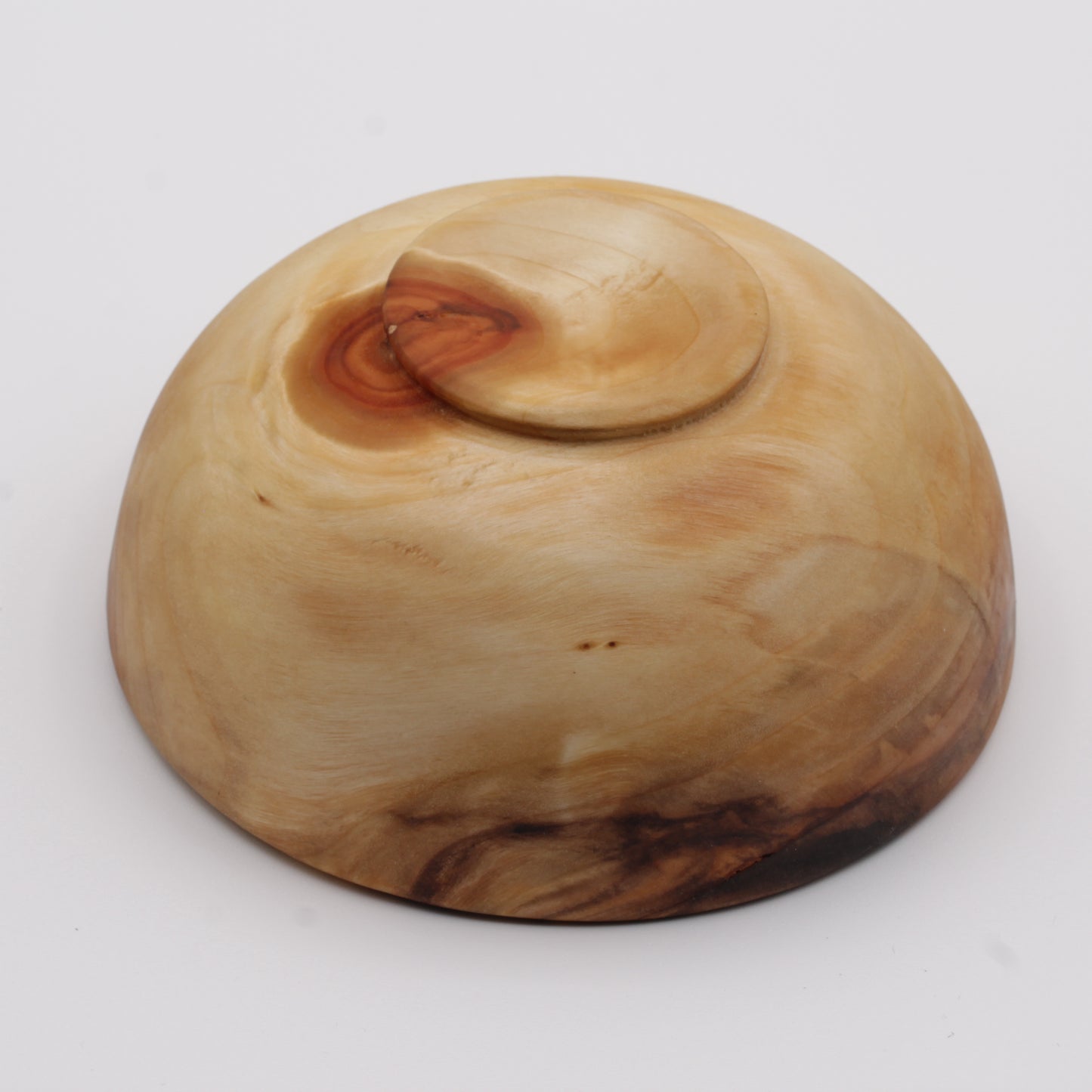 Wood bowl on light background