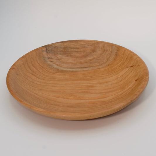 Wood bowl against white background