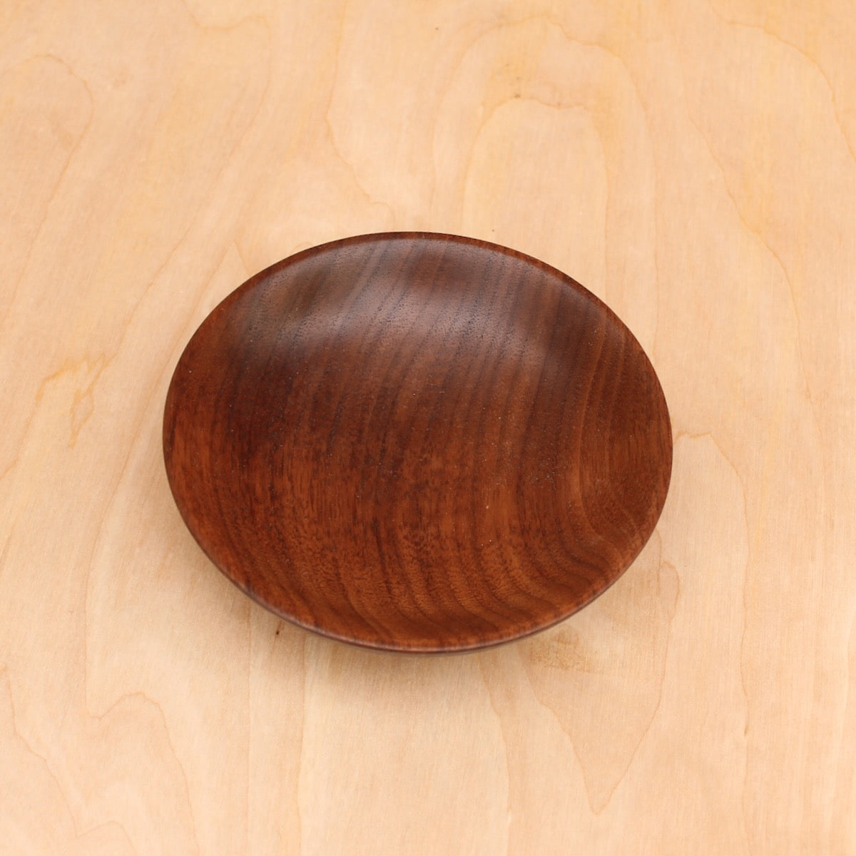 chocolate brown, hand made wooden plate. food safe and decorative