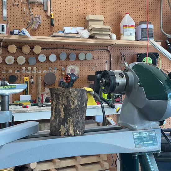 Making The Gathered Thread — White Mulberry whiskey cup turning process, part 1