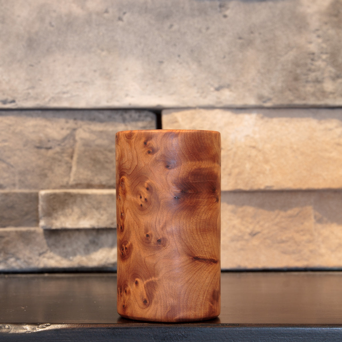 The Scented Testament showing clustered burl eyes and sweeping figure across another Thuya Burl side